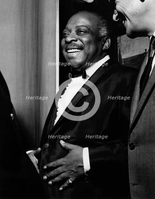 Count Basie backstage, Finsbury Park Astoria, London, 1963. Creator: Brian Foskett.