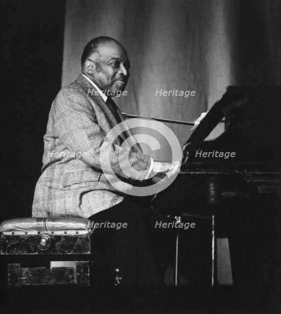 Count Basie on stage, 1960s. Creator: Brian Foskett.