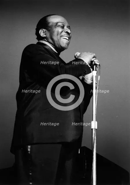 Count Basie on stage, 1970s. Creator: Brian Foskett.