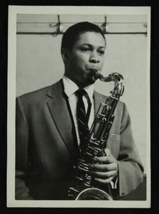 Count Basie Orchestra saxophonist Frank Foster, c1950s. Creator: Denis Williams