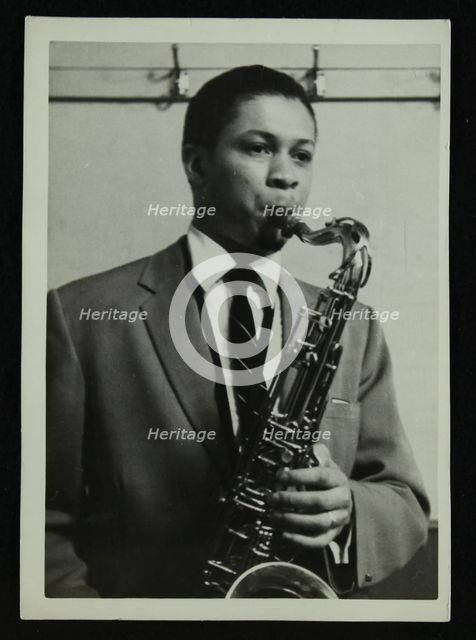Count Basie Orchestra saxophonist Frank Foster, c1950s. Creator: Denis Williams.