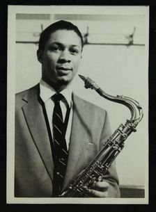 Count Basie Orchestra saxophonist Frank Foster, c1950s. Creator: Denis Williams
