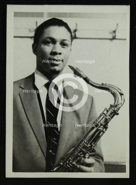 Count Basie Orchestra saxophonist Frank Foster, c1950s. Creator: Denis Williams.