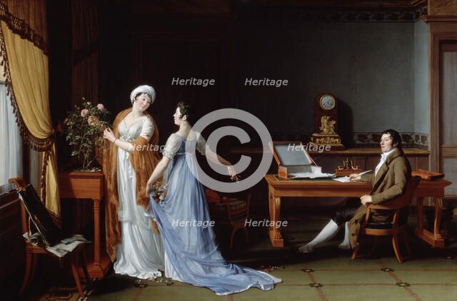 'Count de la Forest with his Wife and Daughter', 1804. Artist: Andre Vincent Francois