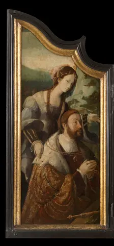Count Henry III of Nassau with the Tiburtine Sibyl, 1535. Creator: Aert Claesz.