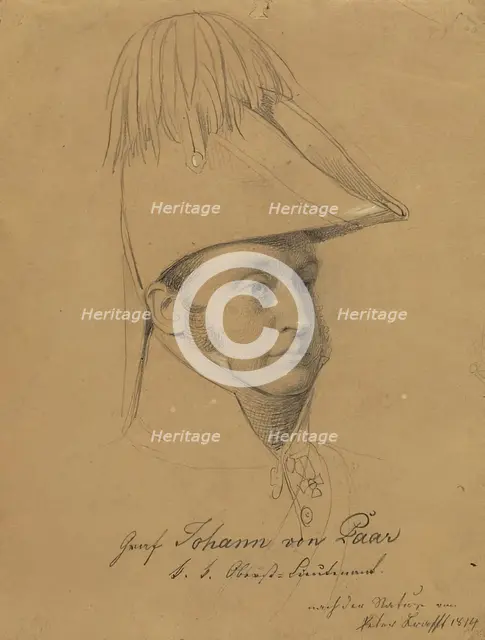 Count Johann von Paar, 1814. Creator: Johann Peter Krafft.
