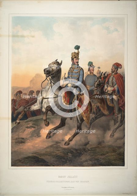 Count Josip Jelacic of Bužim, 1849. Artist: Trentsensky, Matthias (Matthäus) (1790-1868)