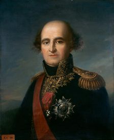 Count Jean-Mathieu Sérurier (1742-1819), Marshal of the Empire, 1834. Creator: Laneuville, Jean-Louis (1748-1826)