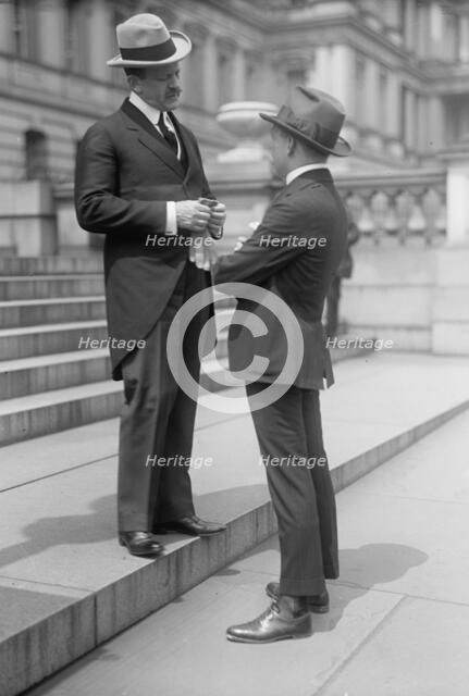Count J.H. Von Bernstorff, Ambassador From Germany - Left, 1917.  Creator: Harris & Ewing.