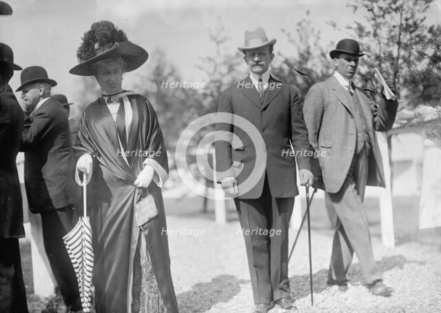 Count J.H. Von Bernstorff, Ambassador From Germany...At Horse Show with The Countess, 1911. Creator: Harris & Ewing.