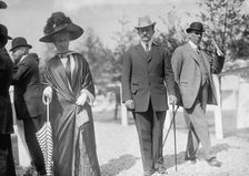 Count J.H. Von Bernstorff, Ambassador From Germany...At Horse Show with The Countess, 1911. Creator: Harris & Ewing