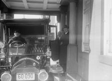 Count J.H. Von Bernstorff...Leaving German Embassy, Washington DC, 1917. Creator: Harris & Ewing