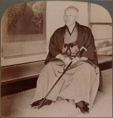 Count Okuma, Ex-Minister of Foreign Affairs, at home, Tokyo, Japan 1904
