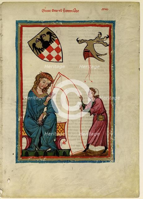 Count Otto von Botenlauben (From the Codex Manesse), Between 1305 and 1340. Artist: Anonymous  