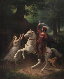 Count Otto of Oldenborg with the Oldenburg Horn, 1862. Creator: Storch, Frederik (1805-1883)