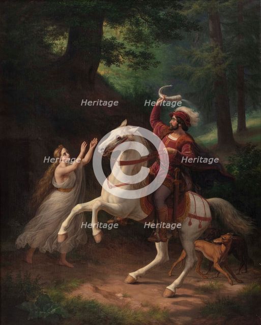 Count Otto of Oldenborg with the Oldenburg Horn, 1862. Creator: Storch, Frederik (1805-1883).