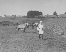 Count Lev Nikolayevich Tolstoy walking
