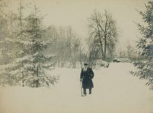 Count Lev Nikolayevich Tolstoy walking
