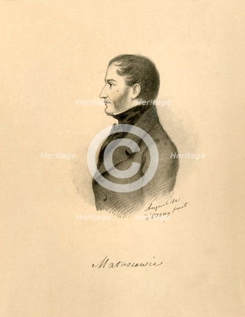 'Count Matuszewicz', 1841.  Creator: Alfred d'Orsay.