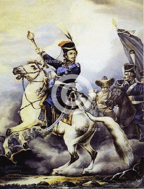 Count Matvei Ivanovich Platov (1757-1818). Artist: Orlowski (Orlovsky), Alexander Osipovich (1777-1832)