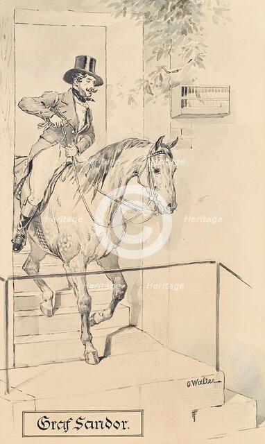 Count Sandor, around 1890/1900. Creator: Ottokar Walter.