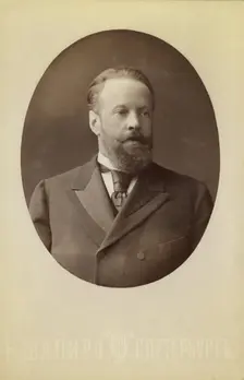 Count Serge Vitte, half-length portrait, facing right, between 1880 and 1886. Creator: Unknown