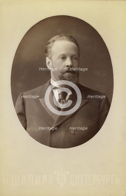 Count Serge Vitte, half-length portrait, facing right, between 1880 and 1886. Creator: Unknown.