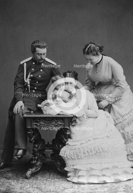 Count Sergei Sheremetev and Countess Ekaterina Sheremeteva and family, 1870s. Artist: Unknown