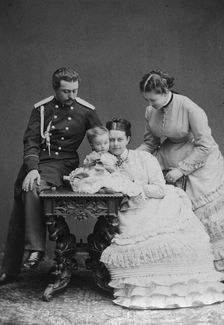 Count Sergei Sheremetev and Countess Ekaterina Sheremeteva and family, 1870s