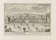 Count Paar's Riding School in Vienna, 1719. Creator: Fischer von Erlach, Joseph Emanuel (1693-1742)