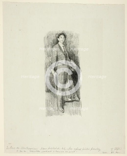 Count Robert de Montesquiou, 1894. Creator: Beatrix Godwin Whistler.