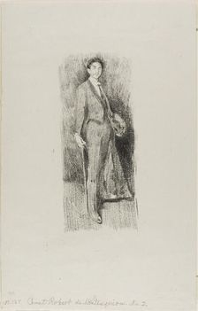 Count Robert de Montesquiou, 1894. Creator: Beatrix Godwin Whistler