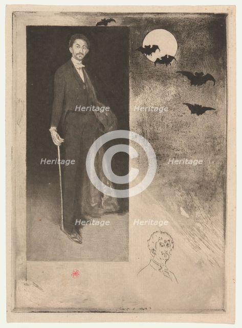 Count Robert de Montesquiou-Fezensac, 1894. Creator: Henri-Charles Guerard.