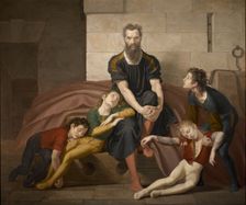 Count Ugolino and his Children in the Tower, c1830-1840. Creator: Diotti, Giuseppe (1779-1846)
