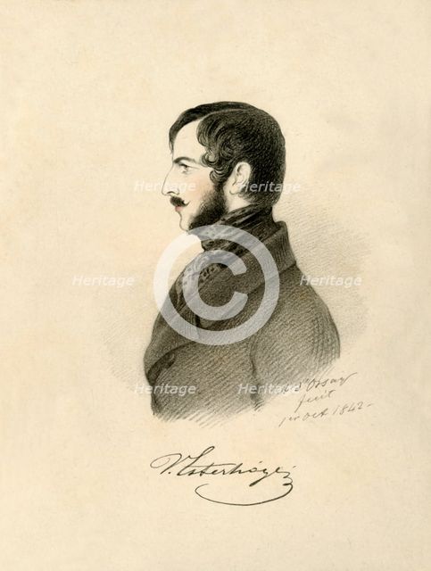 'Count Valentin Esterházy', 1842. Creator: Alfred d'Orsay.