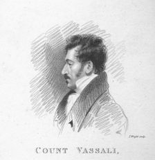 Count Vassali, sketched by A. Wivell in the House of Lords 1820. Creator: T Wright