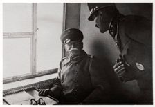 Count Zeppelin and Captain Macher on board Zeppelin L30, 1916 (1933)