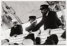Count Zeppelin and Dr Eckener in a Zeppelin gondola, Schwaben, Germany, c1908-1917 (1933)
