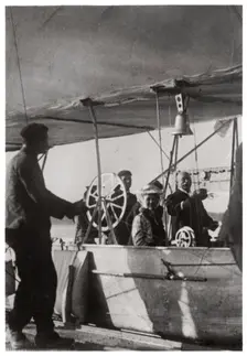 Count Zeppelin with his daughter in the gondola of Zeppelin LZ3, Germany, c1906-1908 (1933)