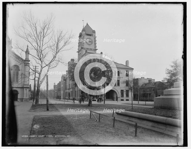 County court house, Savannah, Ga., between 1890 and 1901. Creator: Unknown.