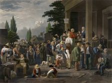 County Election, 1854. Creator: John Sartain