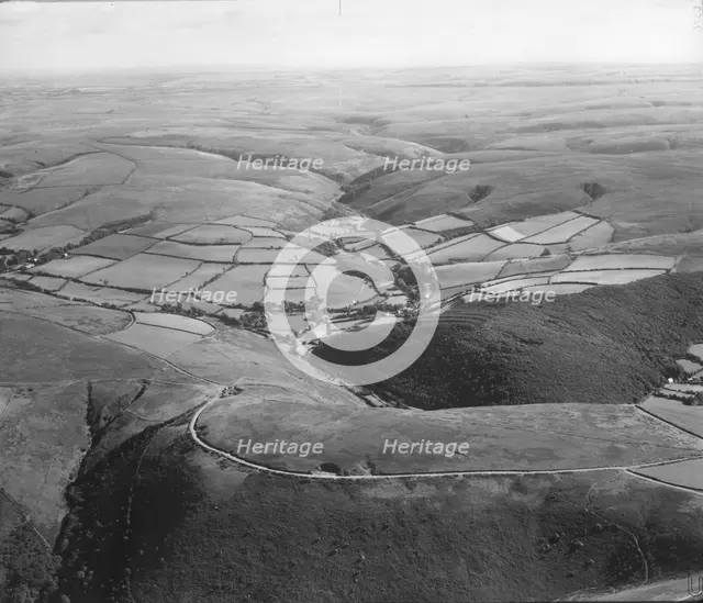 County Gate and Cosgate Hill, Exmoor, Devon, 1952. Artist: RAF photographer.