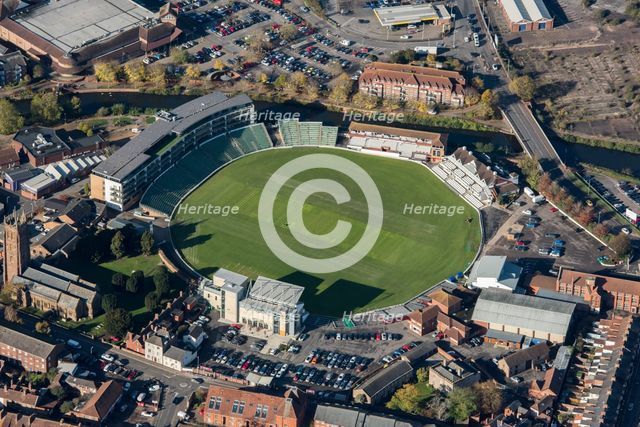 County Ground, Taunton, home of Somerset County Cricket Club, Somerset, 2017. Creator: Damian Grady.