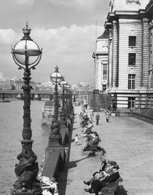 County Hall, South Bank, London, 1950s. Creator: Arthur Charles Kirby Ware