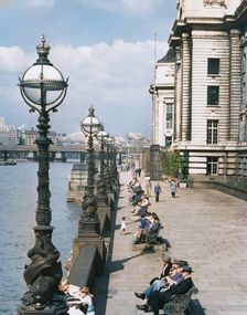 County Hall, South Bank, London, 1950s. Creator: Arthur Charles Kirby Ware
