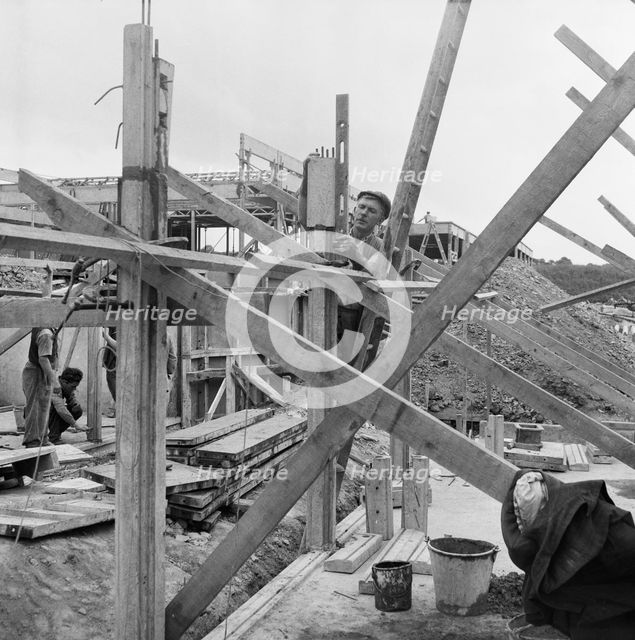County High School, Gedling Road, Arnold, Gedling, Nottinghamshire, 12/09/1958. Creator: John Laing plc.