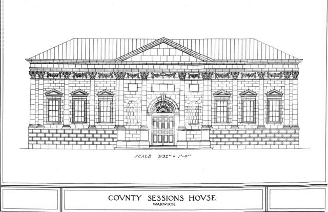 County Sessions House, Warwick, Warwickshire, 1924. Artist: Unknown.