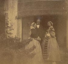 [Countess Canning with Guests, Government House, Allahabad], 1858. Creator: John Constantine Stanley
