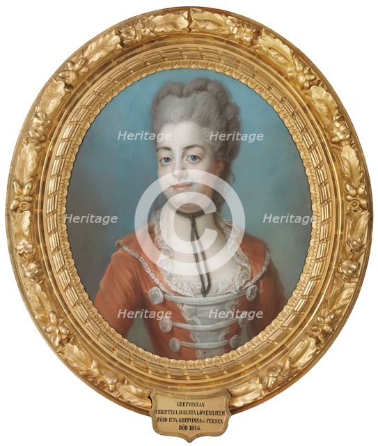Countess Christina Augusta Löwenhielm (1754-1846), c1775. Creator: Jonas Forsslund.