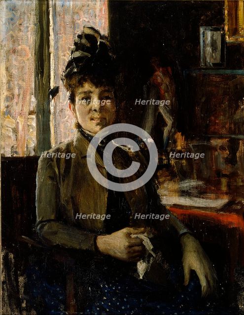 Countess Berthe de Vallombreuse, 1888. Creator: Akseli Gallen-Kallela.